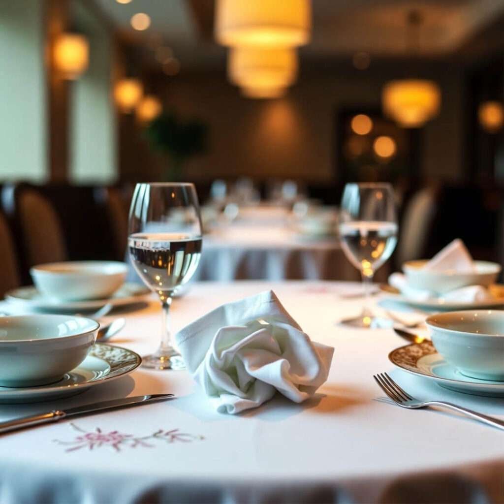 Wonky napkin, swanky spy.