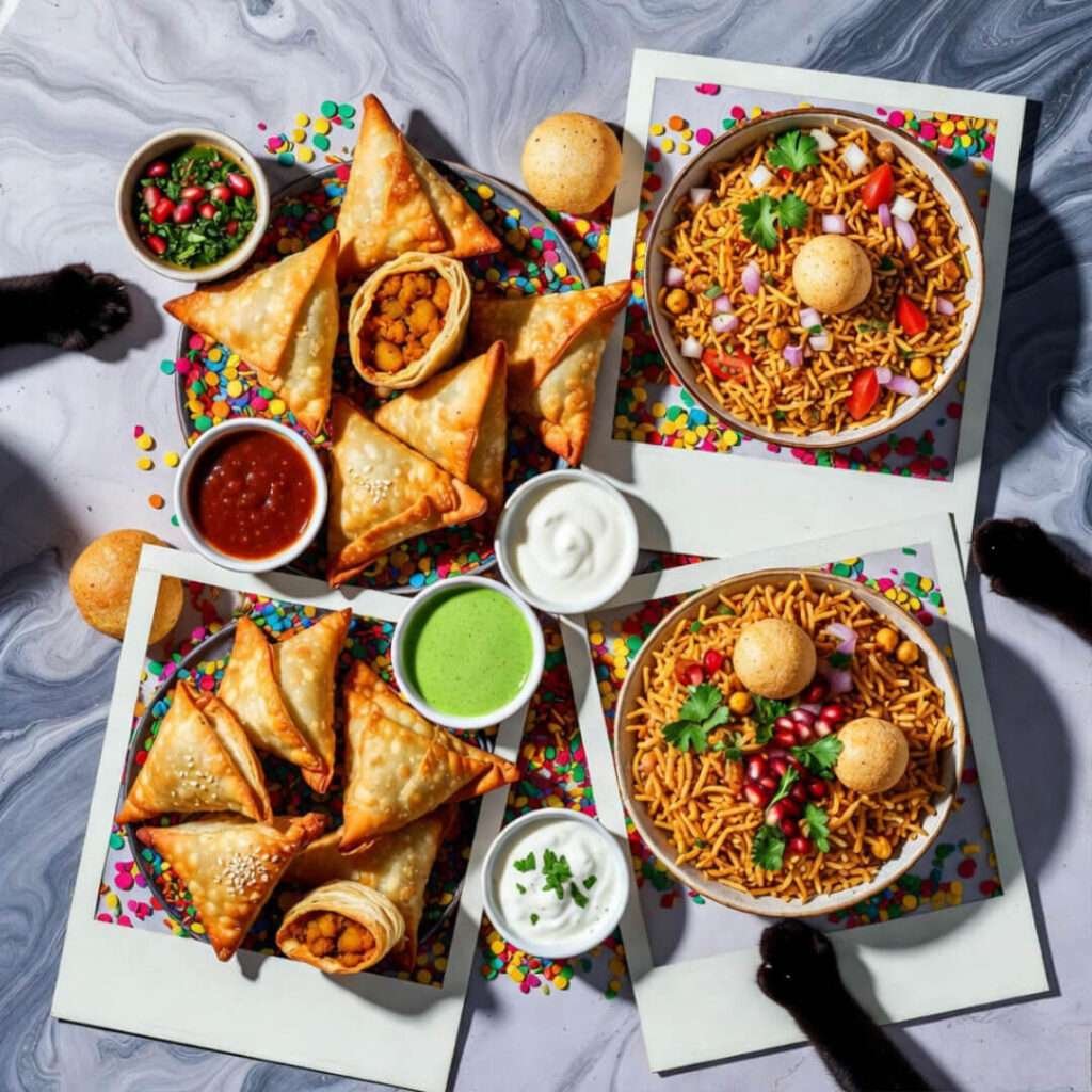 Grinning cook stirs bubbling dal.
