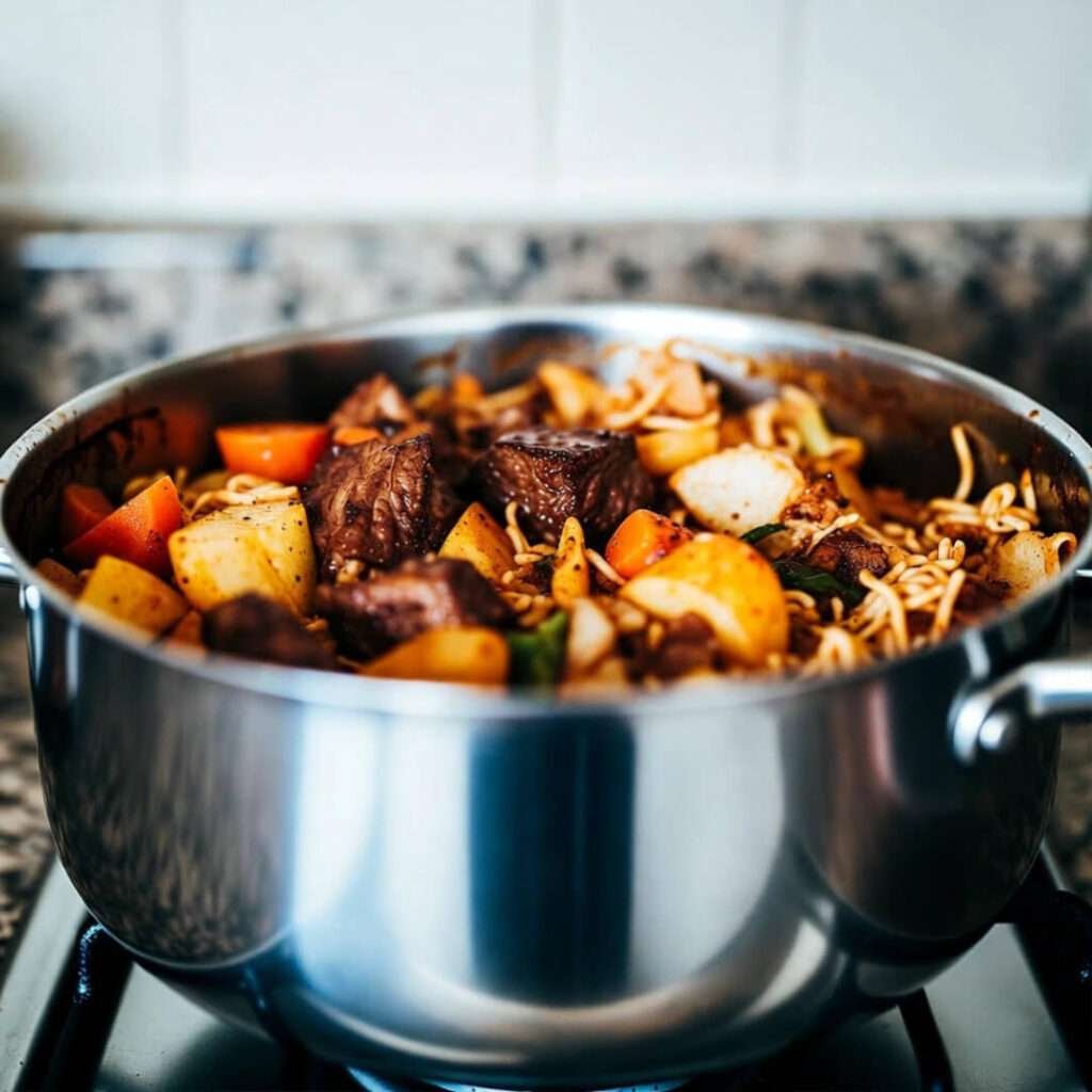 Epic towering pot from dog's view.