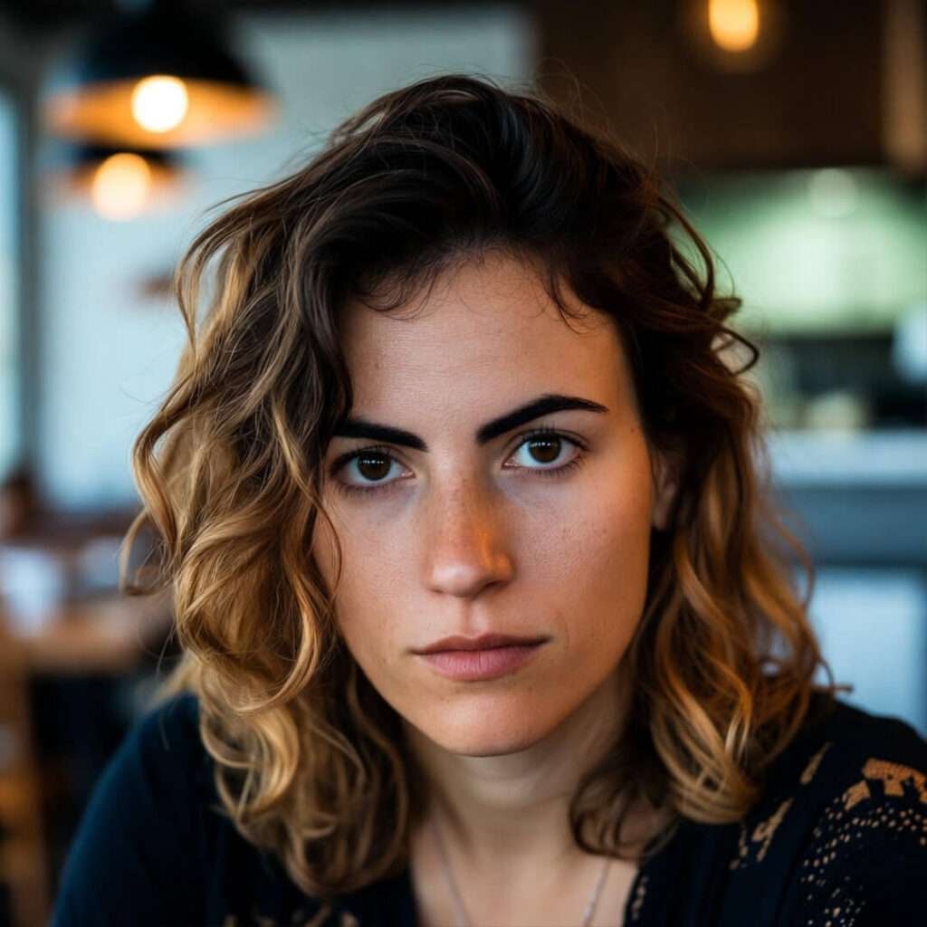 Broke foodie staring intensely, Bourdain vibes.