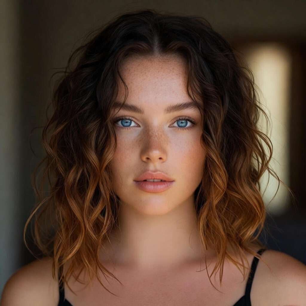 Messy-haired girl grimacing with store-bought juice